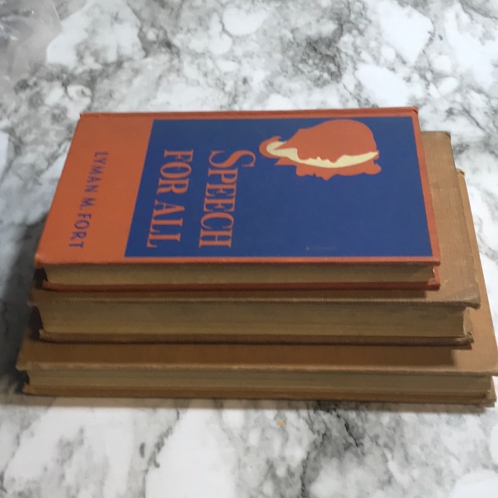 3 vintage from the 1940s Speech books hardcover Speech for all Your Speech - Picture 10 of 11